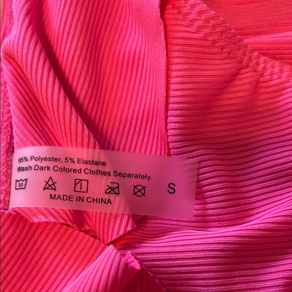 Pink Ruffled Bikini Set - Picture 3 of 3